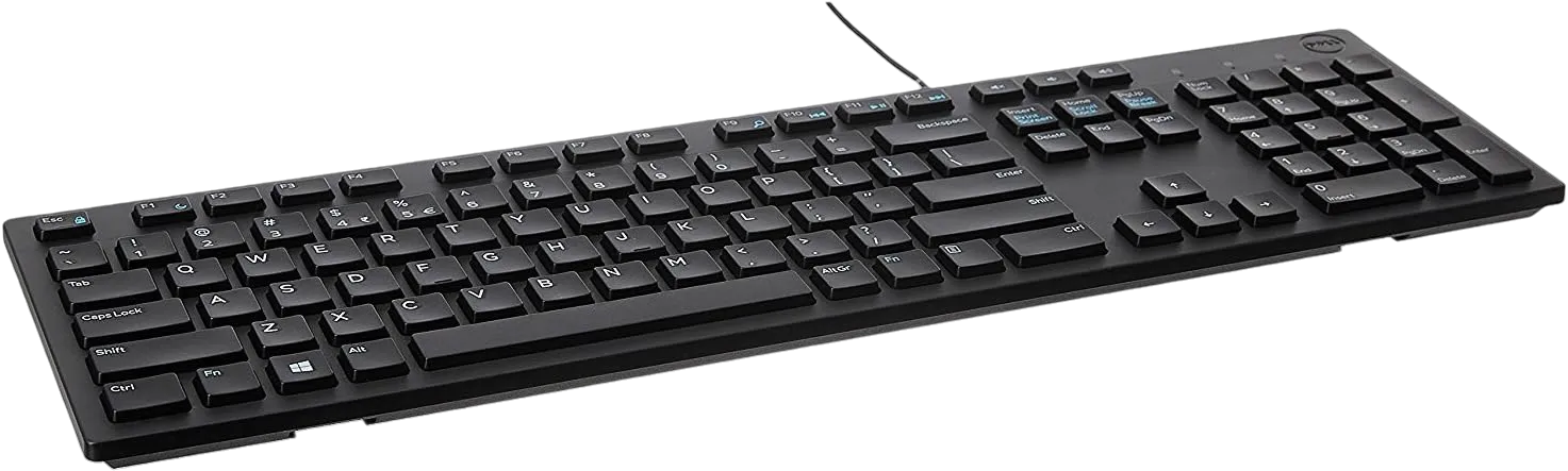 Dell Wired Keyboard - Black KB216